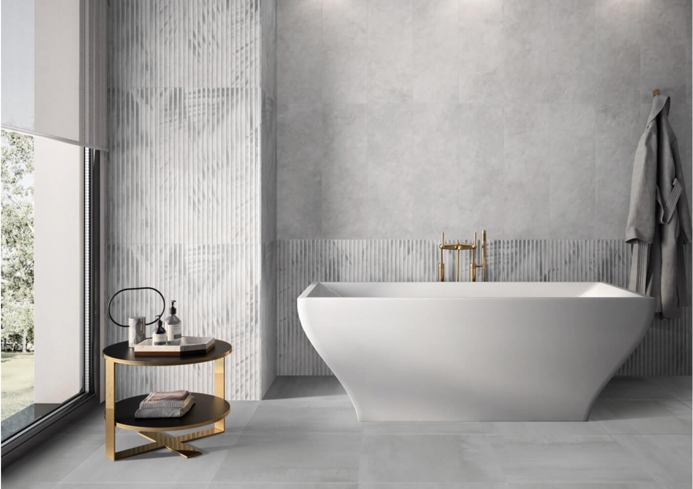 Fliesen Wand+Boden Villeroy & Boch 80x80 BETONOPTIK Metalyn IRON