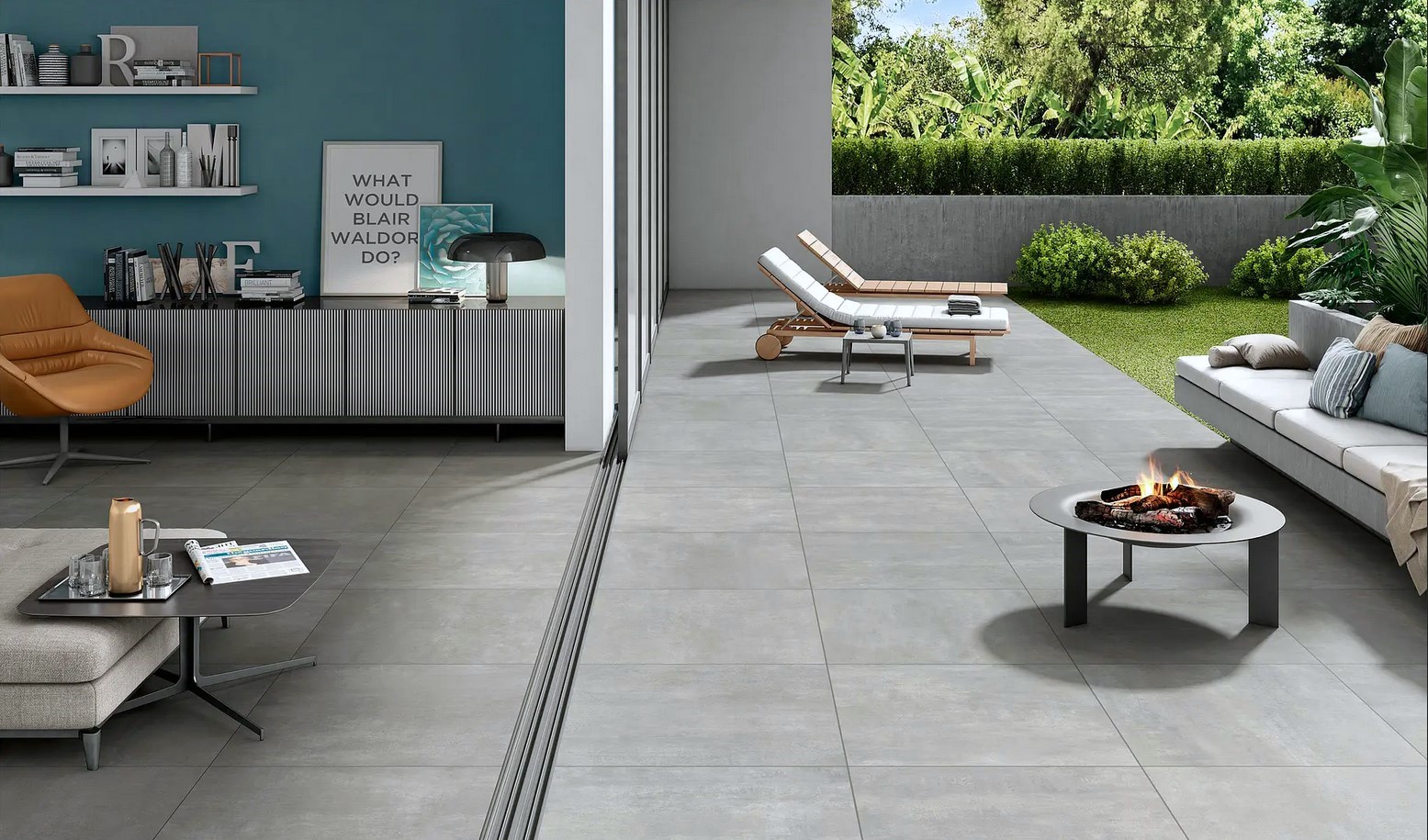 Gepadi 100x100x2 Nexos Grau Matt Steinoptik Betonoptik Stahloptik Rektifiziert Terrassenplatten