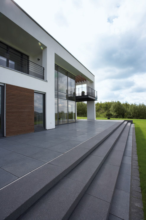 Terrassenplatten GROHN 40x80 STEINOPTIK Krastal ANTHRAZIT