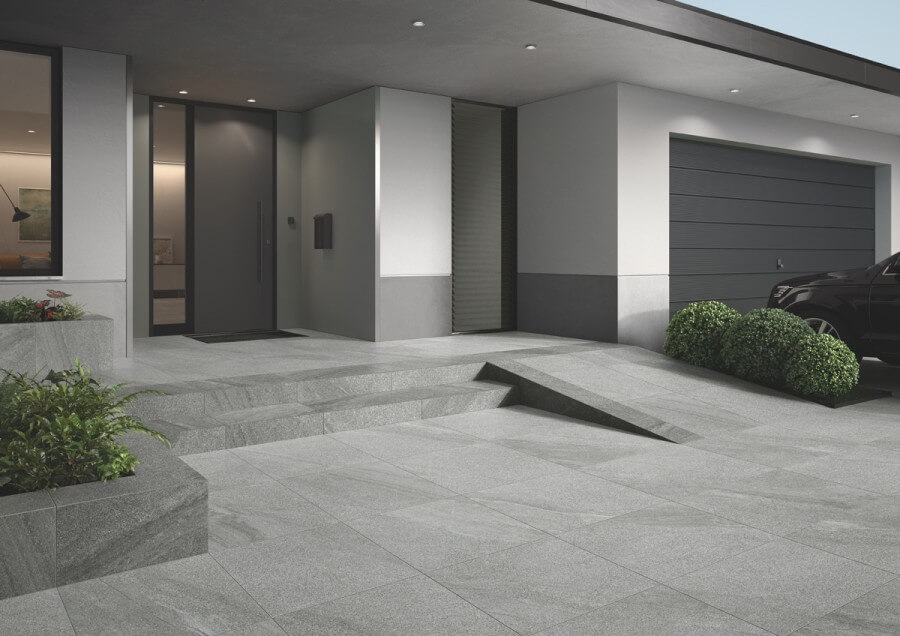 Terrassenplatten Villeroy & Boch 40x80 STEINOPTIK Mont Blanc Garden TITAN / GRAU