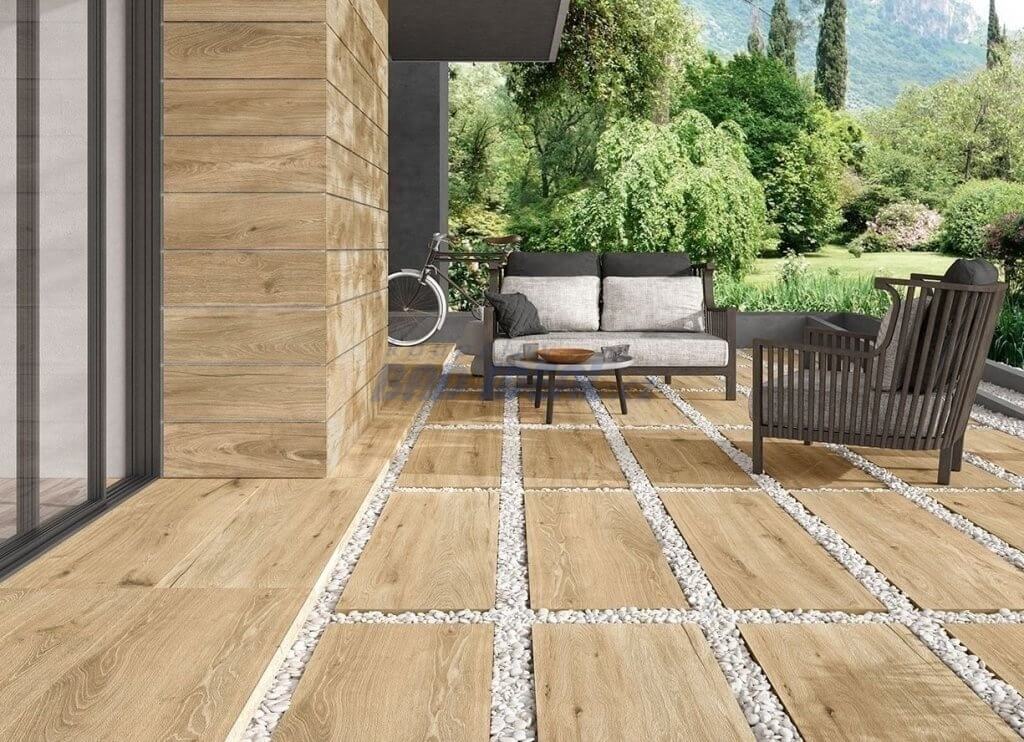 Novabelli 40x120 ESP34RT My Space Cognac Terrassenplatte Holzoptik