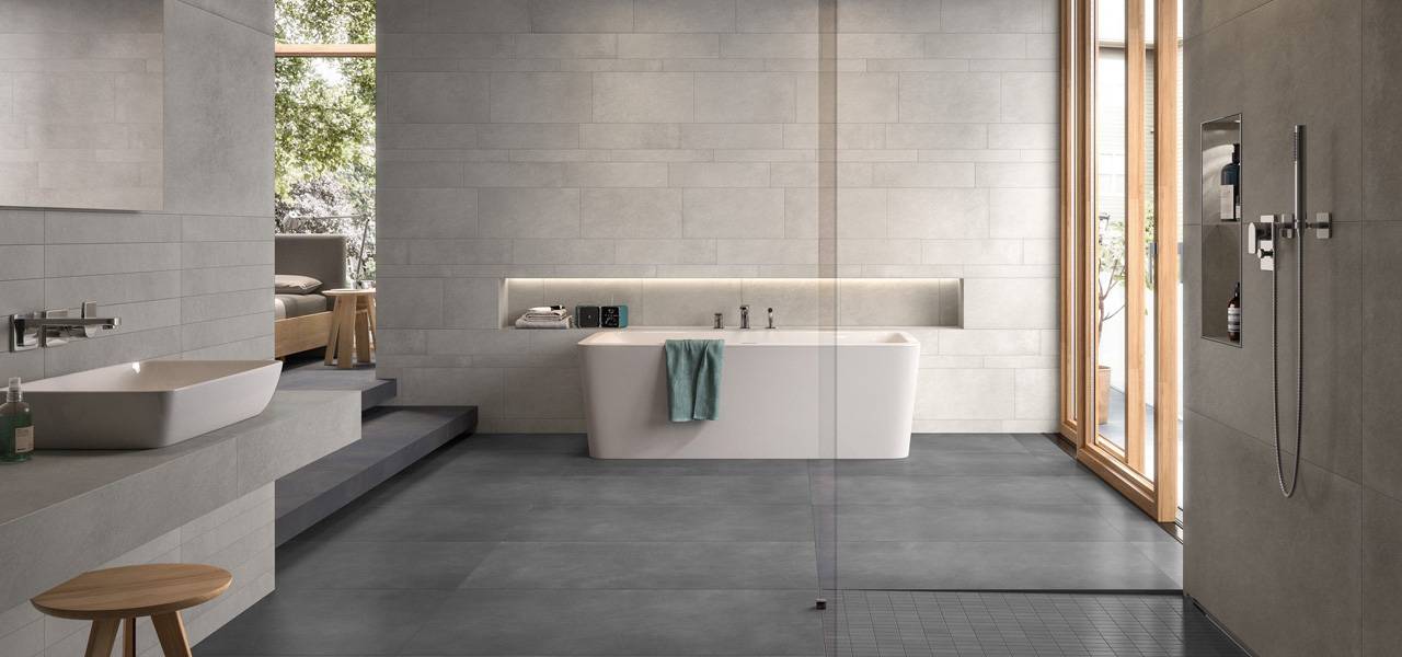 V&B 60x60 Bernina Anthrazit Matt Boden-Wand-Fliese Beton-Optik