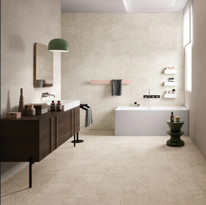 Mileo24 120x120 Adana Sand BODEN-WAND-Fliesen Stein-Beton-optik