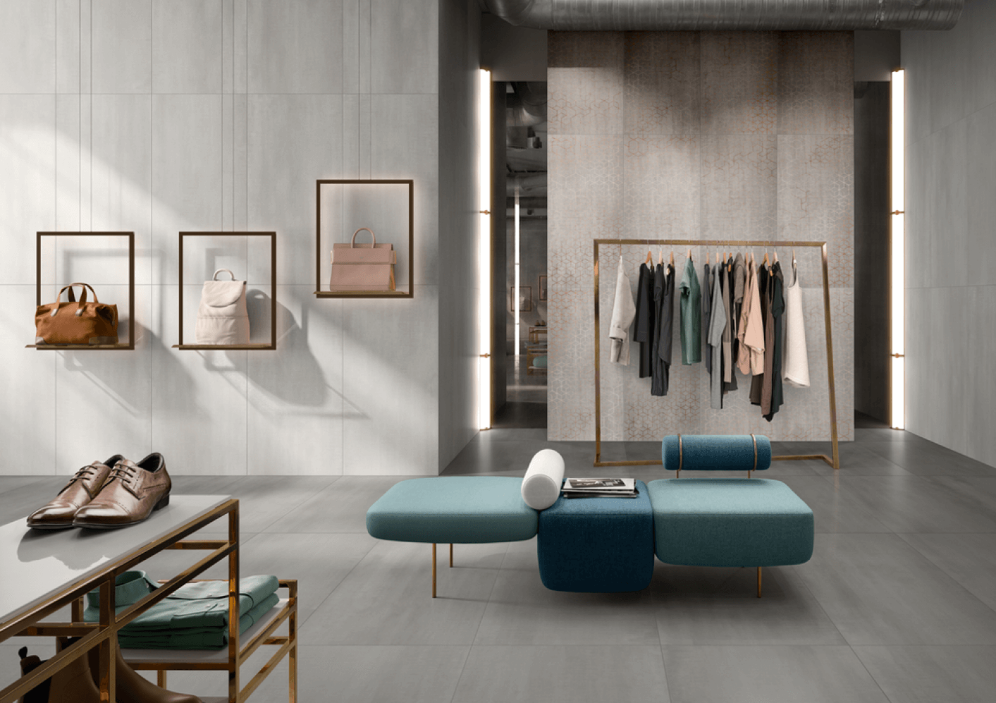 Fliesen Wand+Boden Villeroy & Boch 60x60 BETONOPTIK Metalyn SILVER