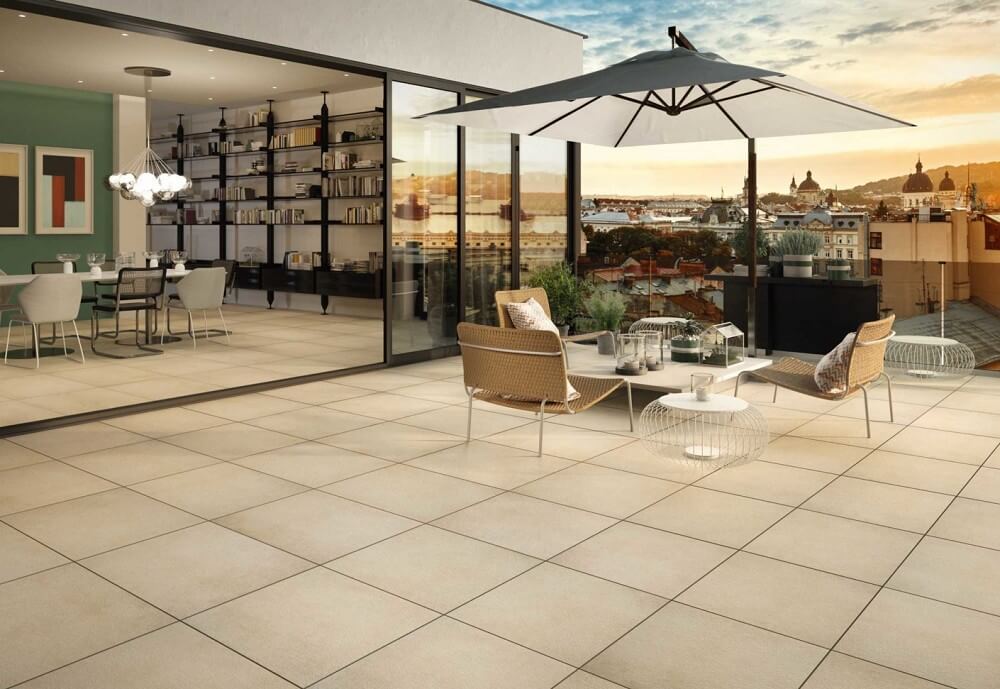 Villeroy & Boch 60x60 Hellbeige Multicolor Matt TERRASSENPLATTEN Stein-optik