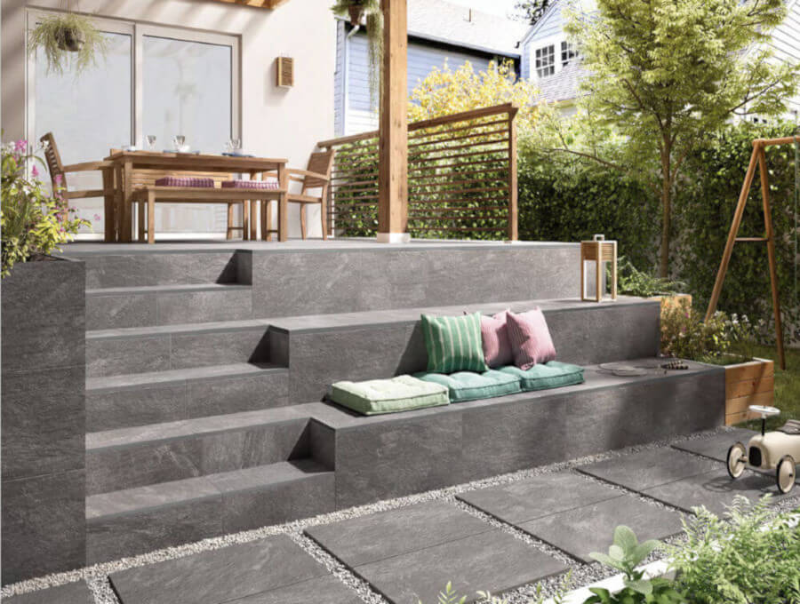 Grohn 60x60 Seattle Grau TERRASSENPLATTEN Beton-optik