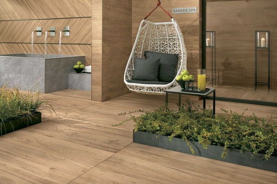 Terrassenplatten NOVABELL 40x120 HOLZOPTIK Artwood MALT