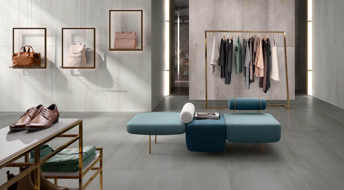 Fliesen Wand+Boden Villeroy & Boch 80x80 BETONOPTIK Metalyn BRONZE