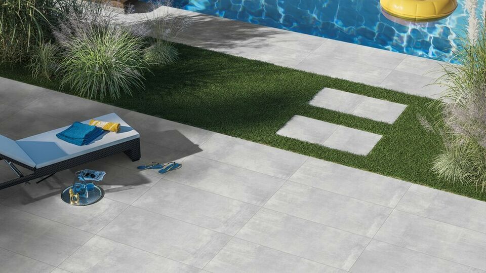 Terrassenplatten GEPADI 60x120 BETONOPTIK STEINOPTIK STAHLOPTIK Nexos GRAU MATT