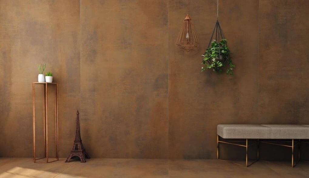 Fliesen Wand+Boden Interbau 120x120 Detroit COPPER BROWN
