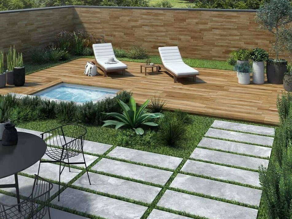 Terrassenplatten NOVABELL 40x120 HOLZOPTIK Artwood MALT