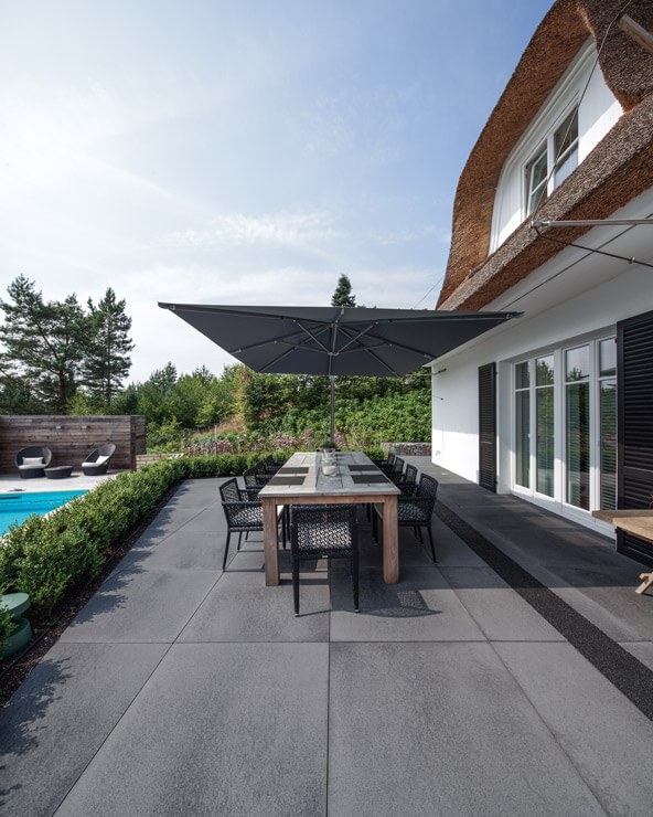 Terrassenplatten GROHN 40x80 STEINOPTIK Krastal ANTHRAZIT