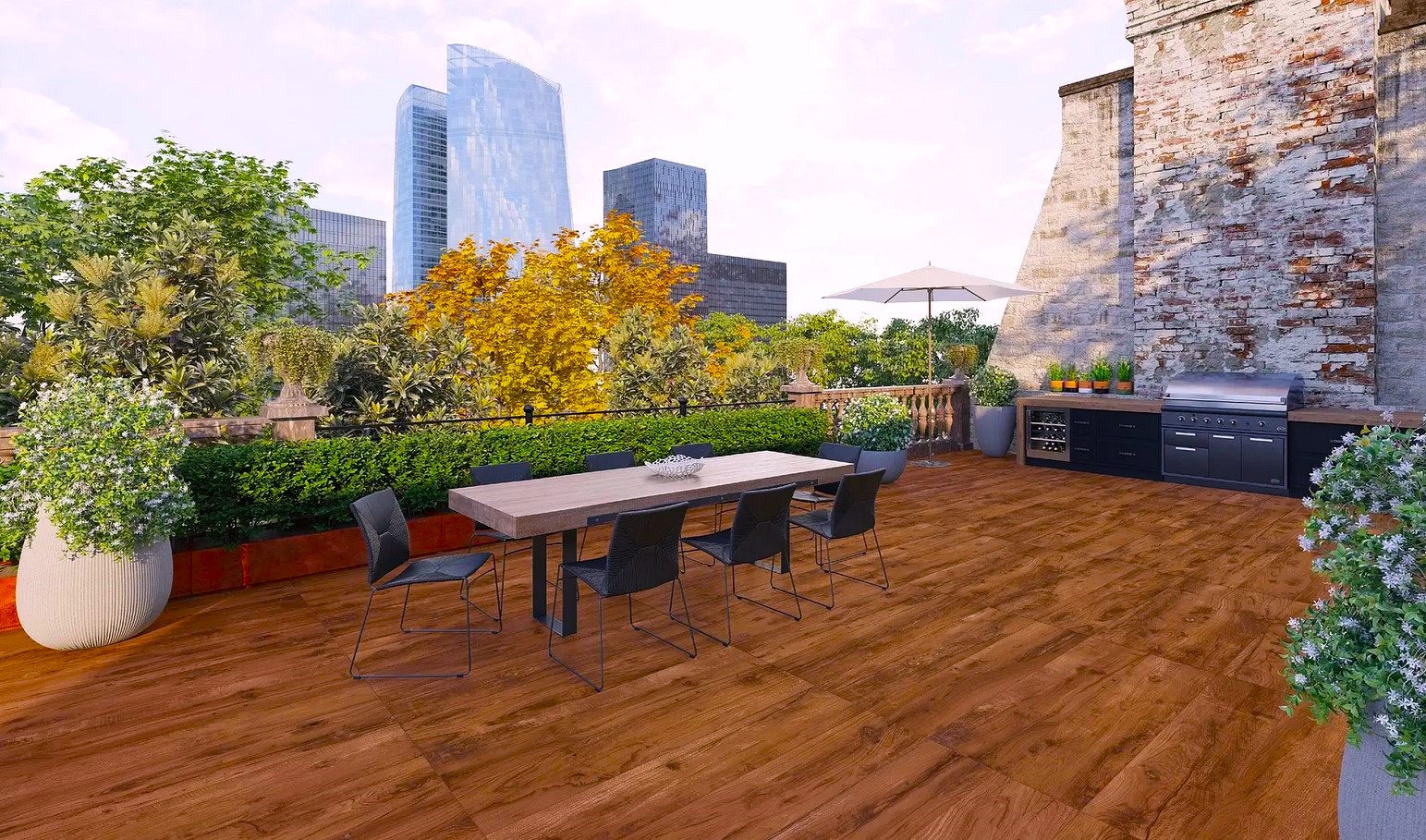 Terrassenplatten NOVABELL 40x120 HOLZOPTIK Artwood CHERRY