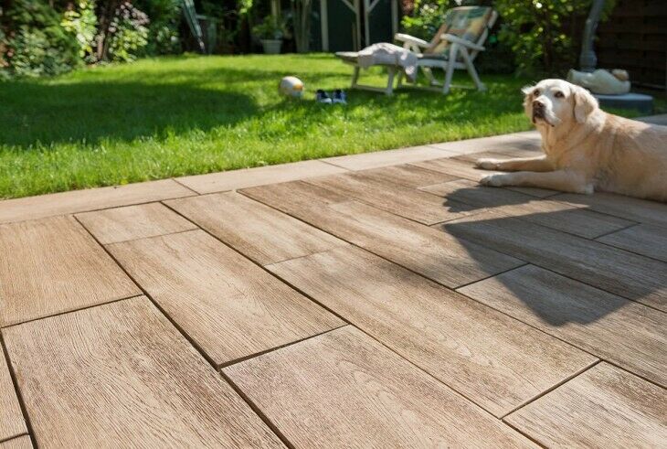 Terrassenplatten NOVABELL 30x180 HOLZOPTIK Eiche NATUR