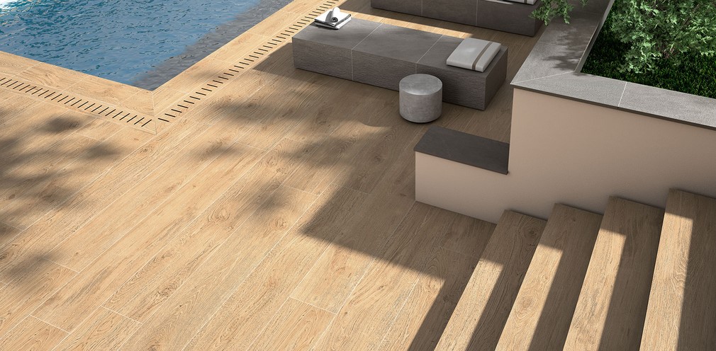 Terrassenplatten NOVABELL 40x120 HOLZOPTIK Artwood HONEY