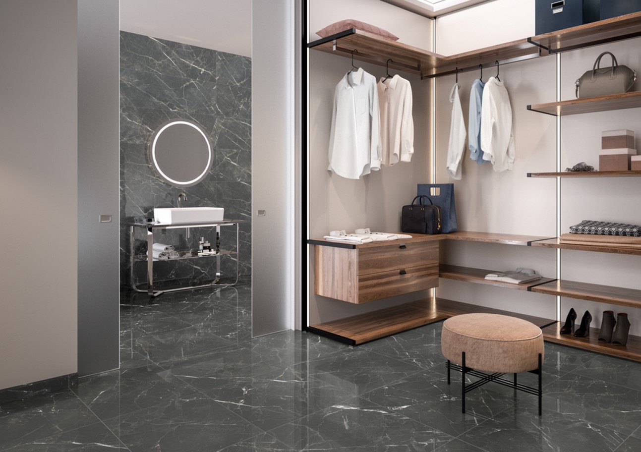 Villeroy & Boch 30x90 Marmochic Excellence Dark Illusion glänzend Fliesen Steinoptik