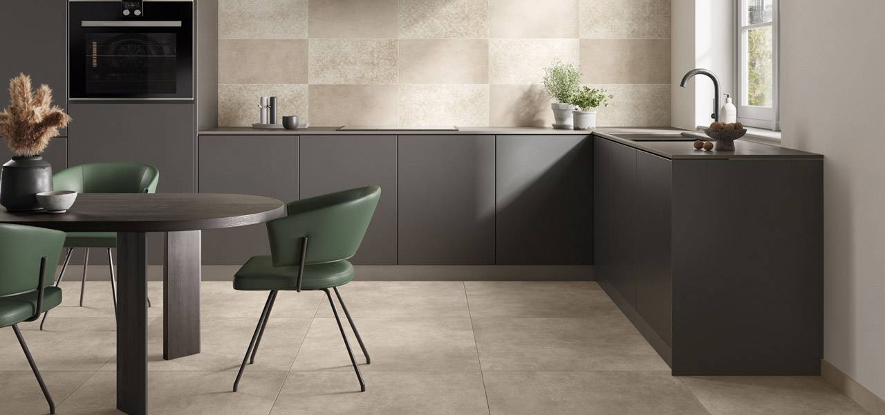 V&B 60x60 Pure Base Sand-Grey Boden-Wand-Fliese Stein-Optik