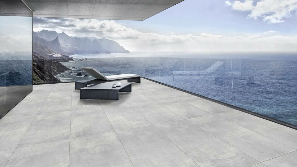 Terrassenplatten GEPADI 60x120 BETONOPTIK STEINOPTIK STAHLOPTIK Nexos GRAU MATT