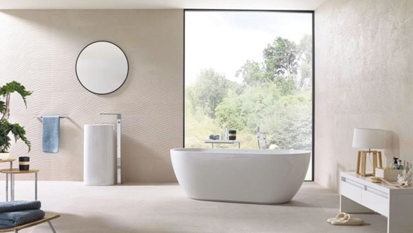 Fliesen Wand+Boden Interbau 120x120 Dayton WHITE