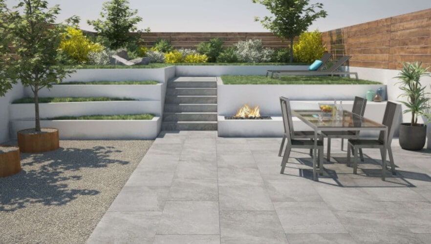 Grohn 60x60 Seattle Beige TERRASSENPLATTEN Beton-optik