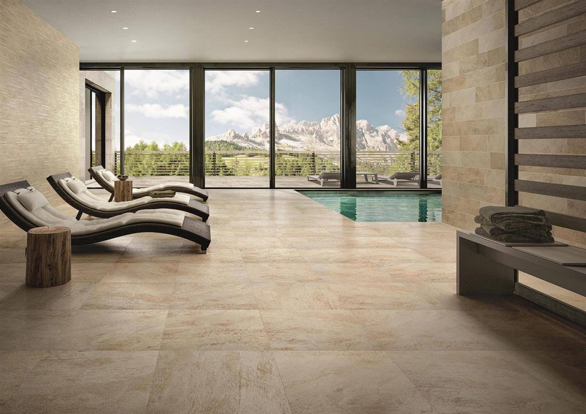 Villeroy & Boch 60x60 Beige Multicolor Matt TERRASSENPLATTEN Stein-optik