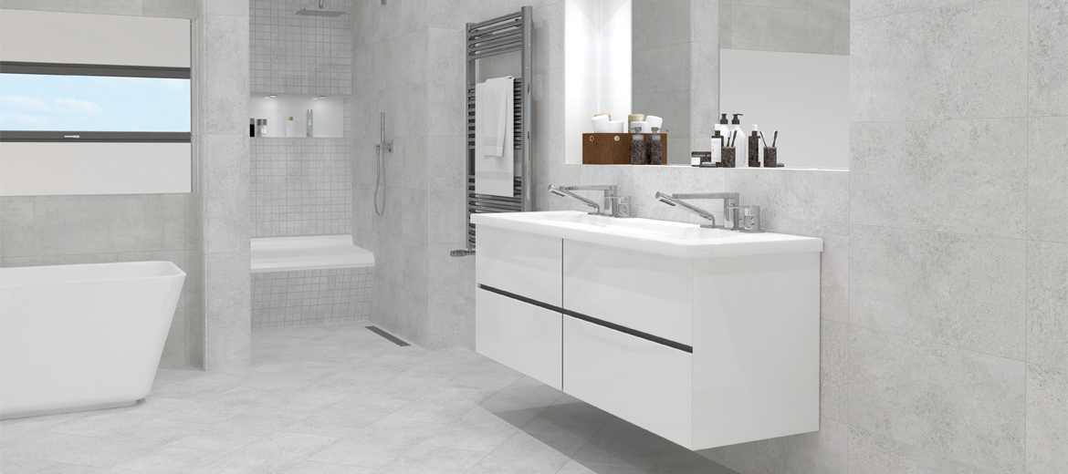 Fliesen Wand+Boden Interbau 60x60 Tacoma GRAU II