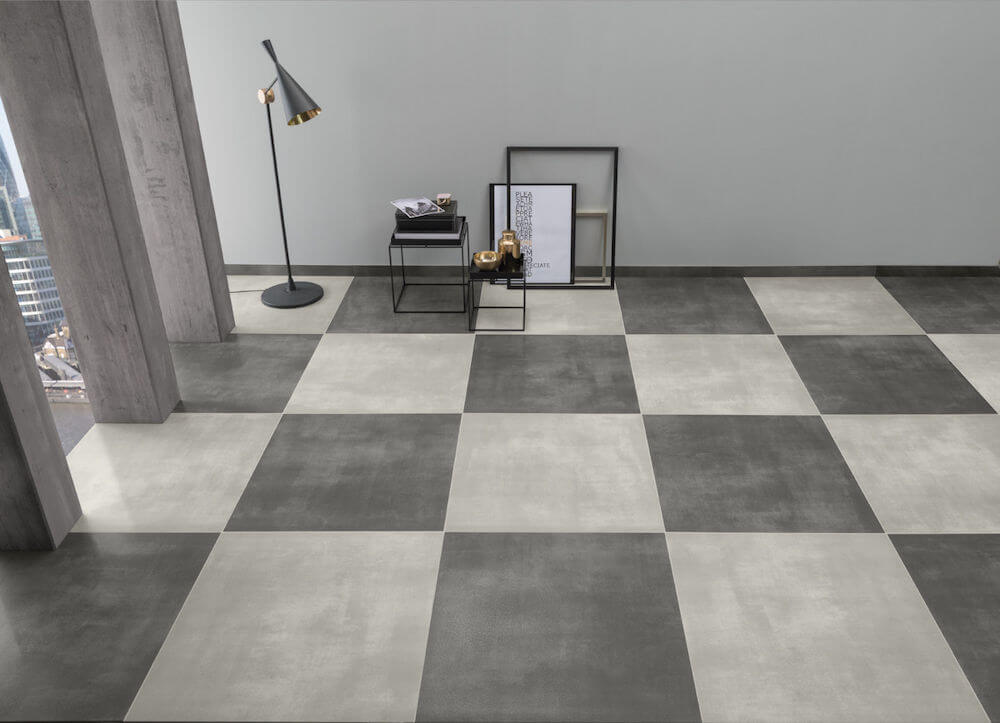 Fliesen Wand+Boden Villeroy & Boch 80x80 BETONOPTIK Spotlight GRAU / GREY