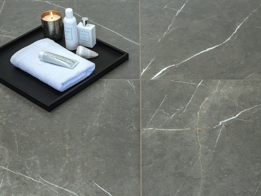Villeroy & Boch 30x90 Marmochic Excellence Deep Pearl glänzend Fliesen Steinoptik