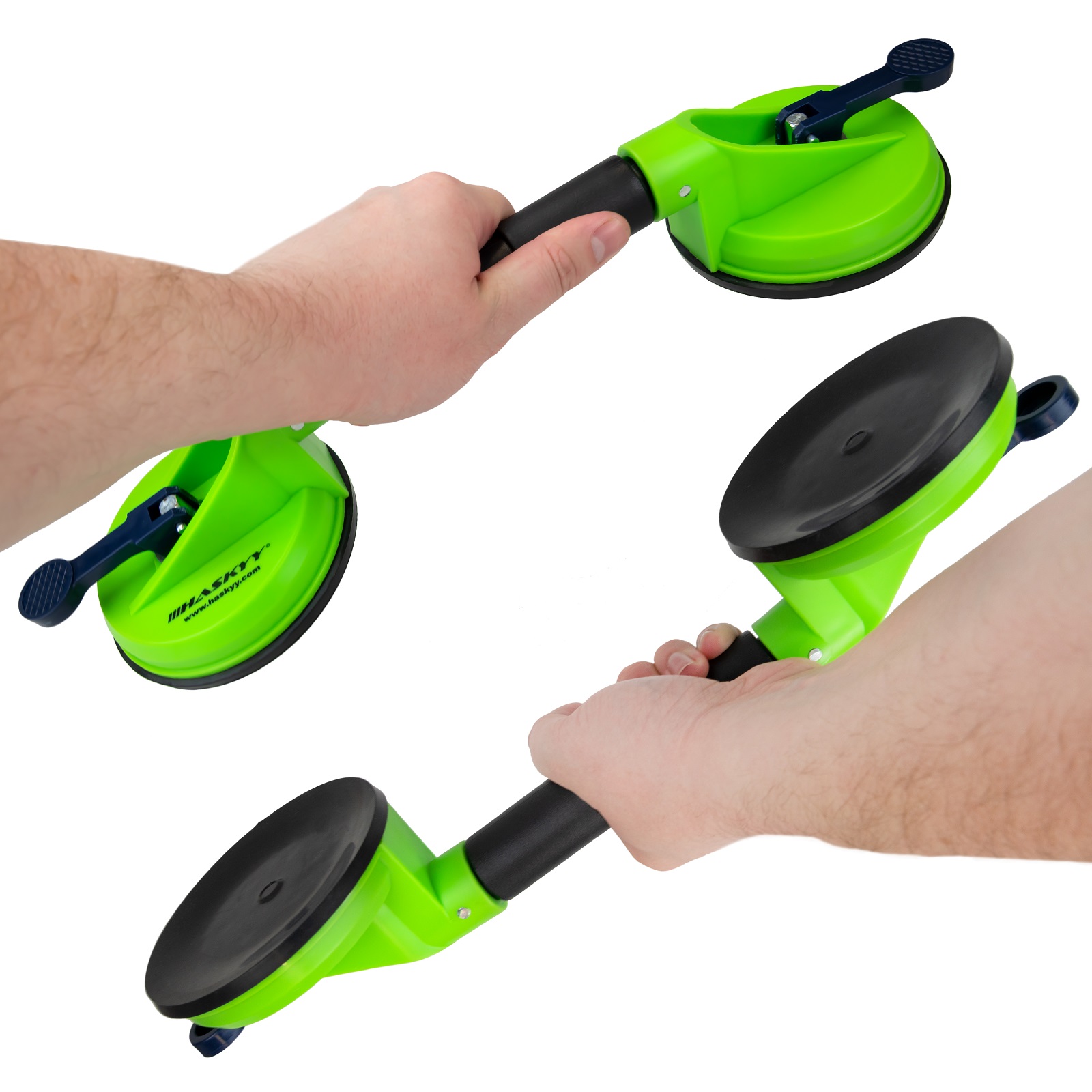 Fliesen und Terassen Saugheber Set mit flexiblen Saugköpfen