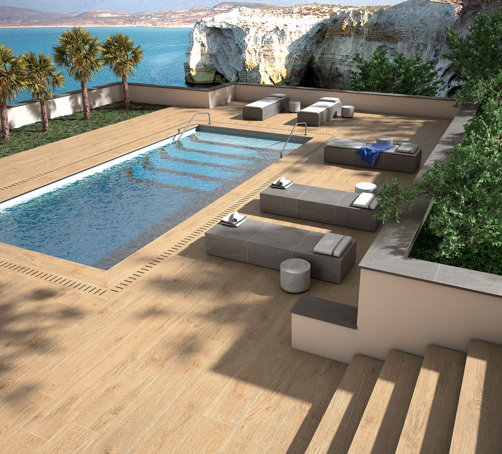 Terrassenplatten NOVABELL 40x120 HOLZOPTIK Artwood HONEY
