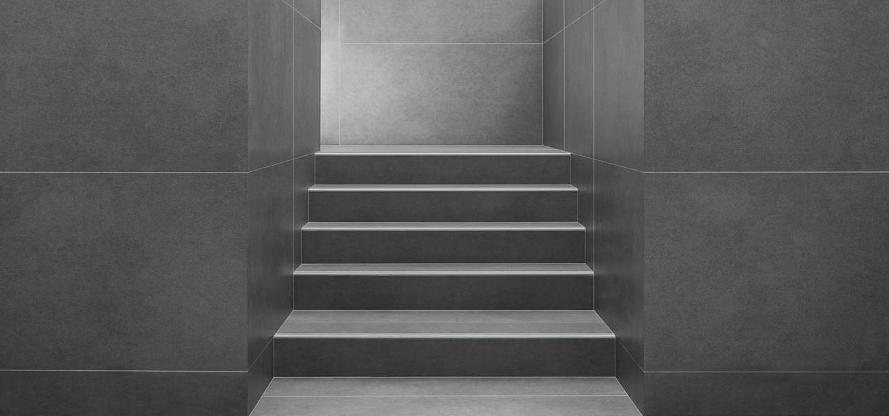 Fliesen Wand+Boden Interbau 80x80 BETONOPTIK Dayton ANTHRAZIT
