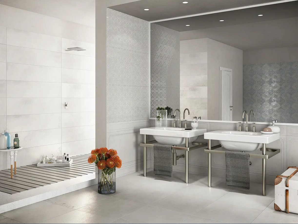 Fliesen Interbau 80x80 Columbia Light Grey Wand+Boden Steinoptik