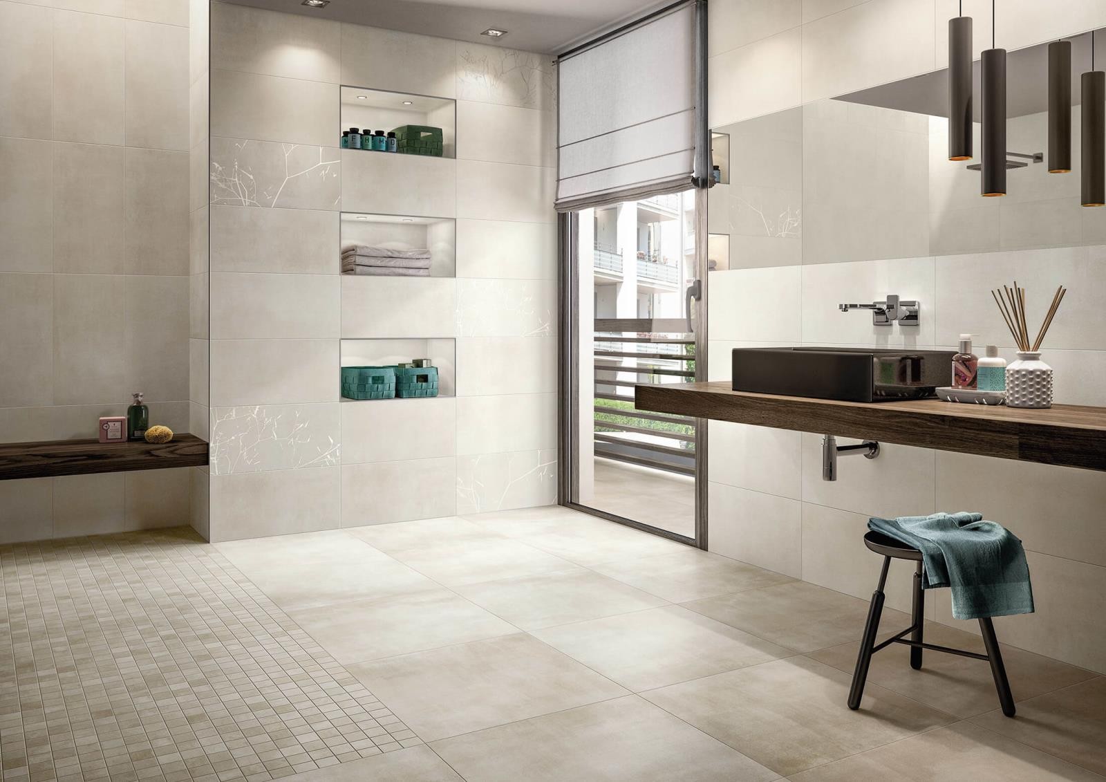 Fliesen Wand+Boden Villeroy & Boch 60x60 BETONOPTIK Spotlight GREIGE