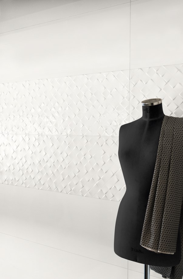 Fliesen Villeroy & Boch 40x120 Monochrome Magic Dekor White Matt Dekorfliesen
