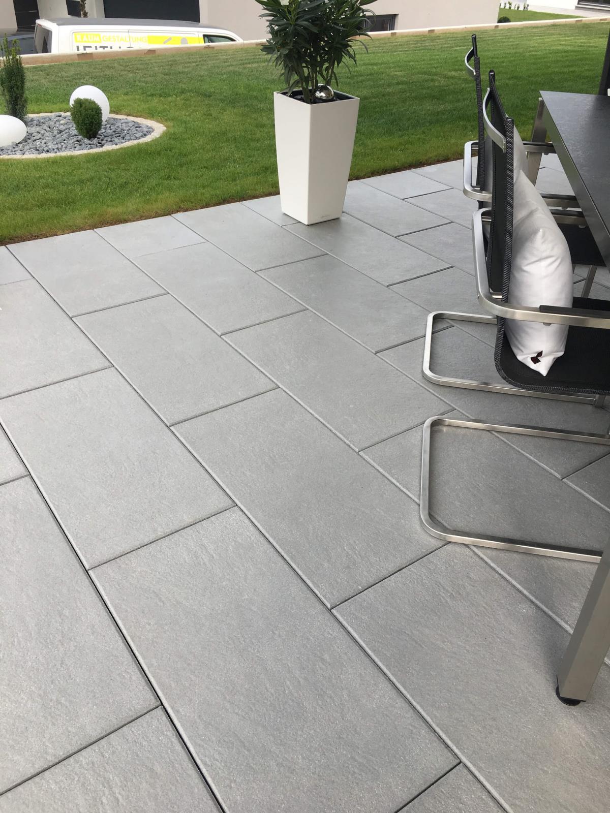 Grohn 40x80 FYN Grau TERRASSENPLATTEN Stein-optik