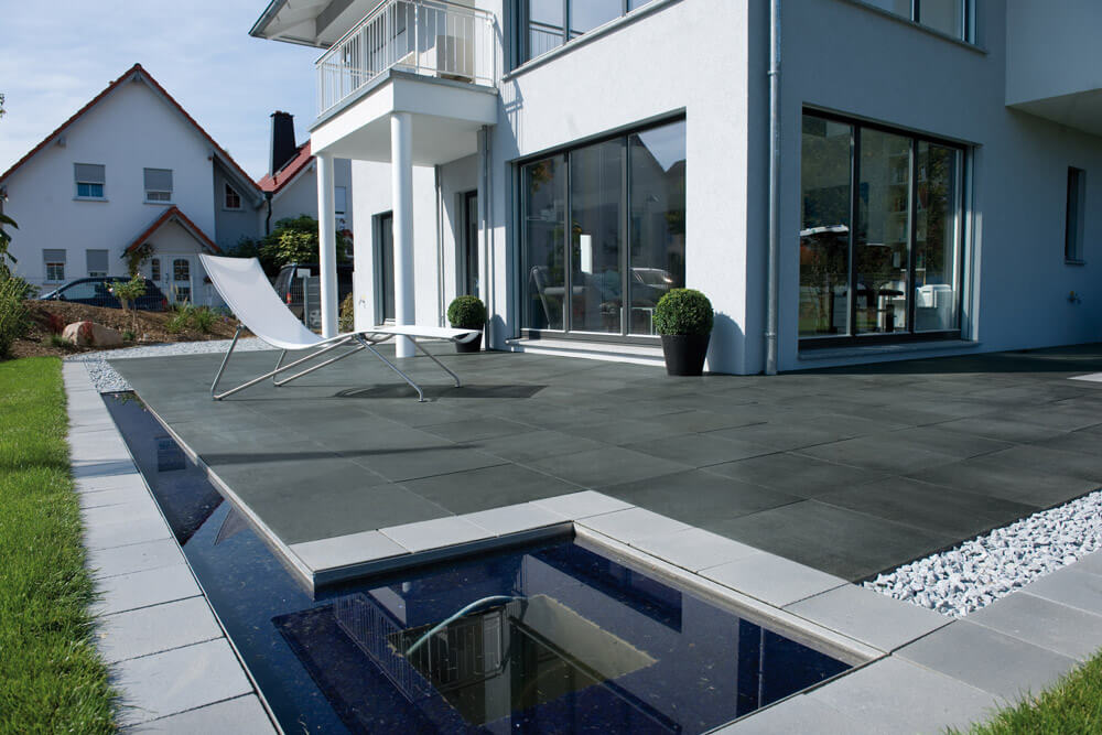 Terrassenplatten GROHN 40x80 STEINOPTIK Krastal ANTHRAZIT