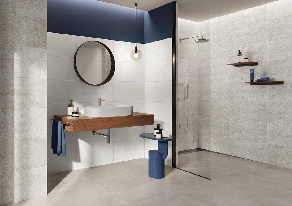 V&B 60x60 Pure Base Sand-Grey Boden-Wand-Fliese Stein-Optik