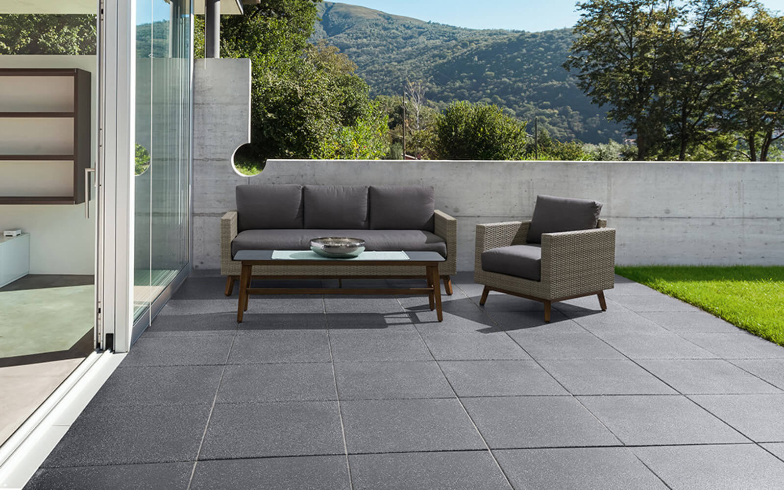 Grohn 60x60 Seattle Grau TERRASSENPLATTEN Beton-optik