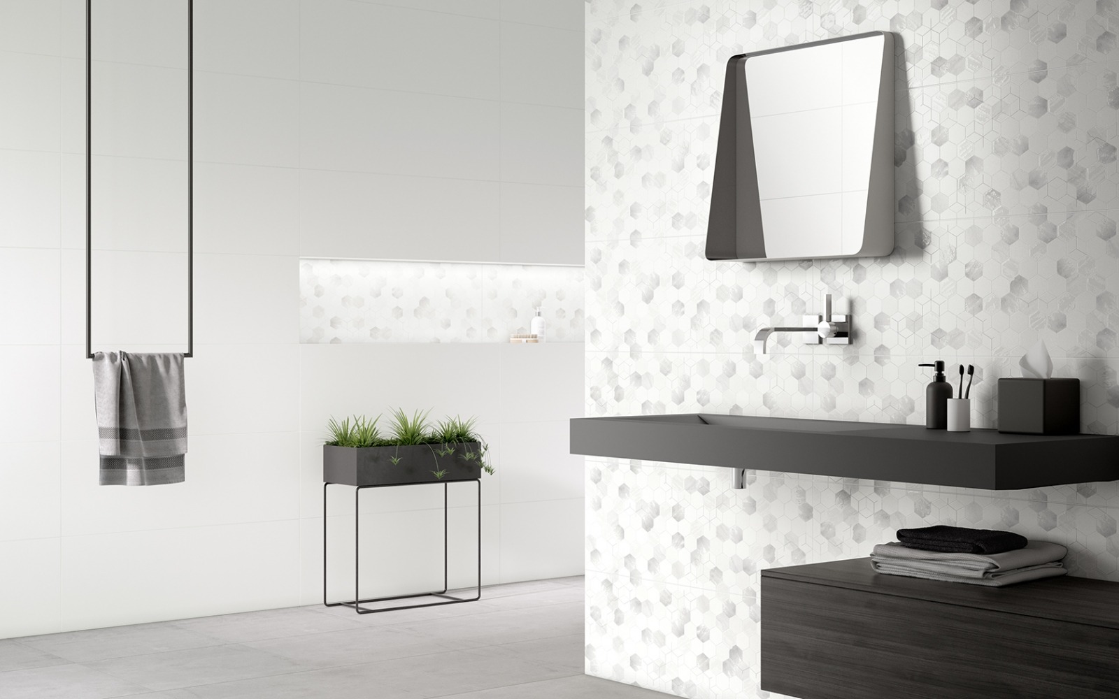 Fliesen Wand+Boden GROHN 35x100 Steingut Rektifiziert Evo weiss