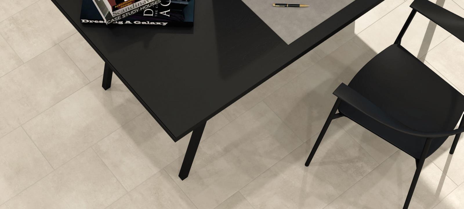 Interbau 120x120 Juno Bianco WAND + BODEN Fliesen Stein-Beton-Optik