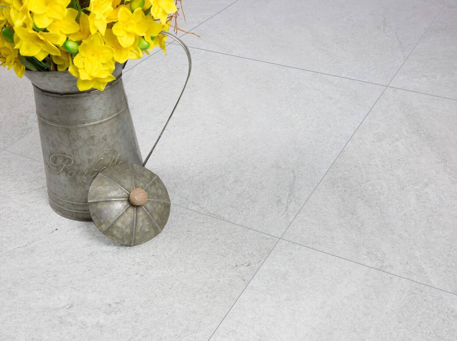 Terrassenplatten Nordceram 60x60 BETONOPTIK Uphill HELLGRAU