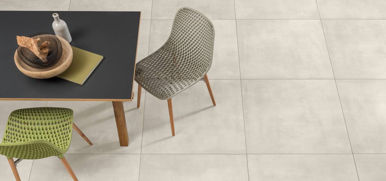 Fliesen Wand+Boden Villeroy & Boch 60x60 BETONOPTIK Spotlight WEIß