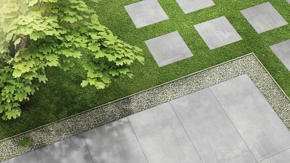 Terrassenplatten GEPADI 60x120 BETONOPTIK STEINOPTIK STAHLOPTIK Nexos GRAU MATT