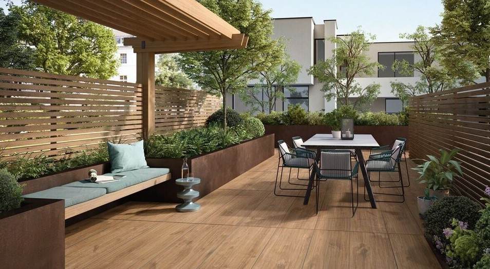 Terrassenplatten NOVABELL 40x120 HOLZOPTIK Artwood MALT