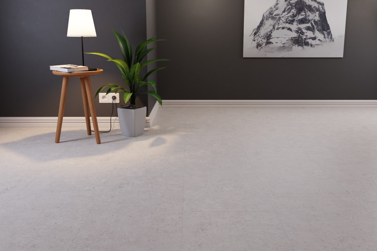 Interbau Columbia White Cream 120x60 Fliesen Wand+Boden BETONOPTIK
