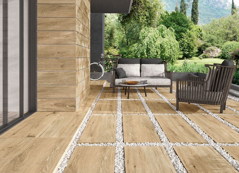 Terrassenplatten NOVABELL 40x120 HOLZOPTIK Artwood HONEY