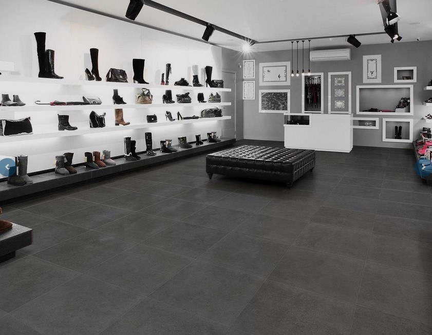 RAK Ceramics 75x75 Surface Night Lapato anpoliert Steinoptik Rektifiziert