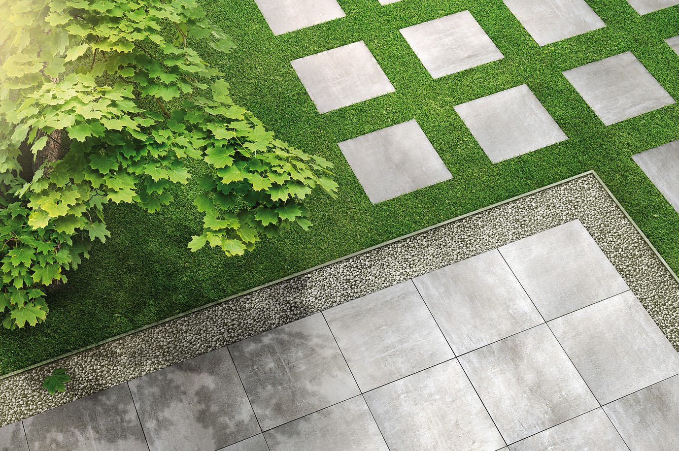Gepadi 100x100x2 Nexos Grau Matt Steinoptik Betonoptik Stahloptik Rektifiziert Terrassenplatten