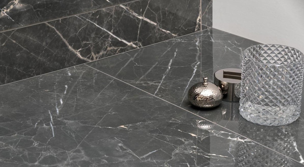 Villeroy & Boch 30x90 Marmochic Excellence Dark Illusion glänzend Fliesen Steinoptik