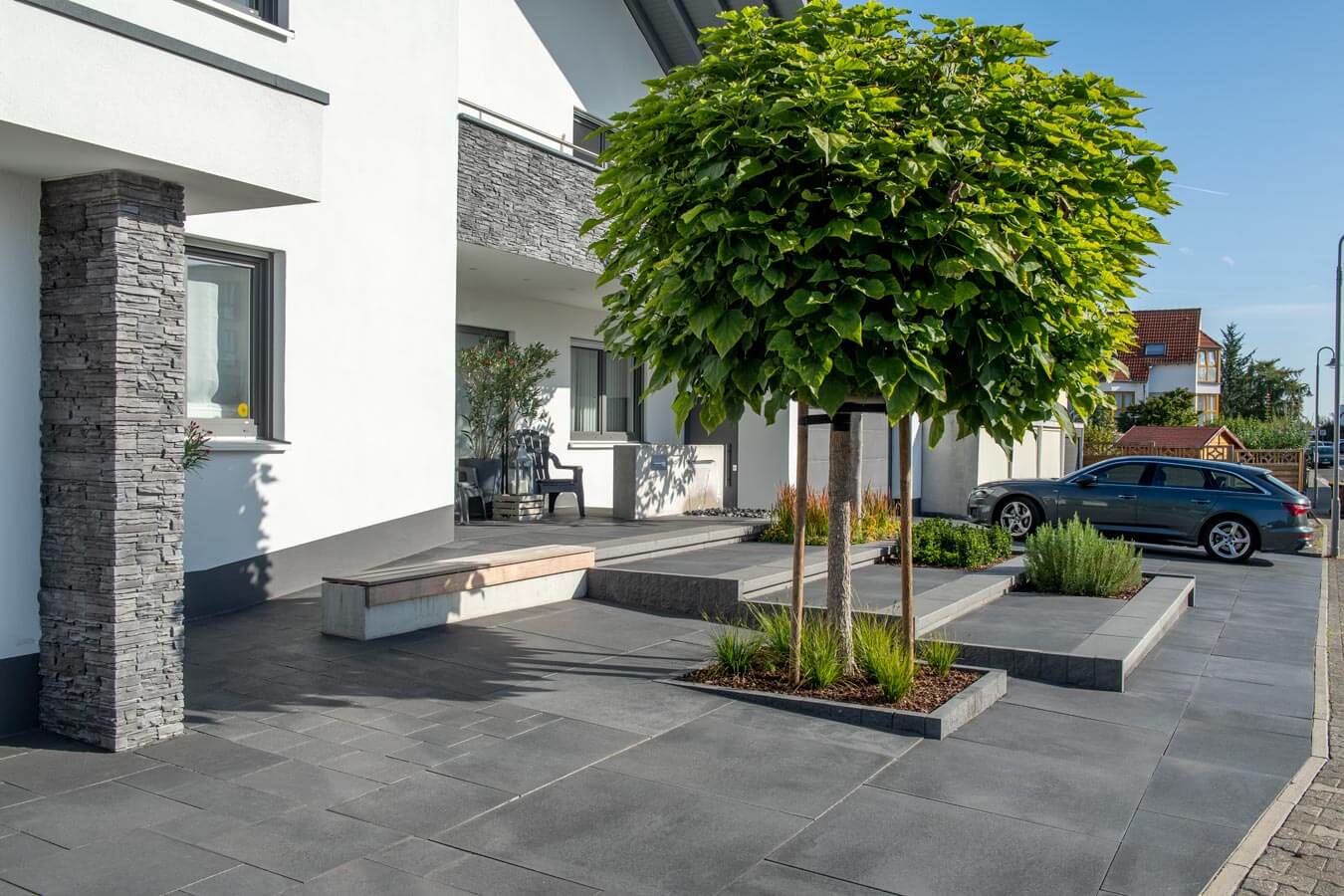 Grohn 60x60 Seattle Anthrazit TERRASSENPLATTEN Beton-optik